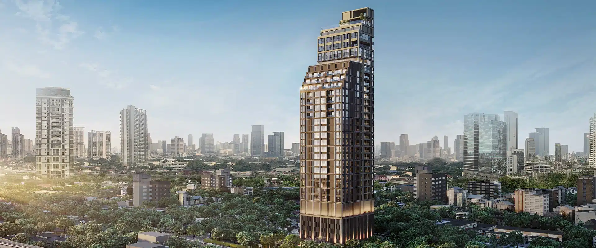 VIA Ari tower and surrounding cityscape